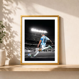 Cuadro Lionel Messi #02 - Serie Dorada - A3 30x40 cm