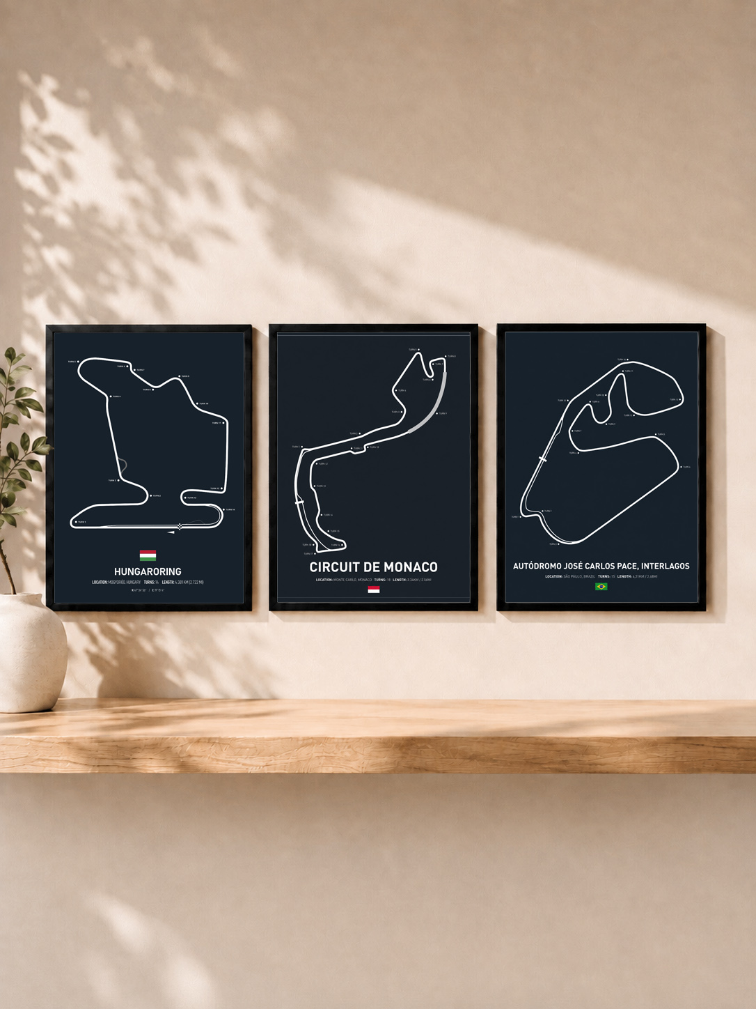 Set Tríptico F1 Circuitos 02